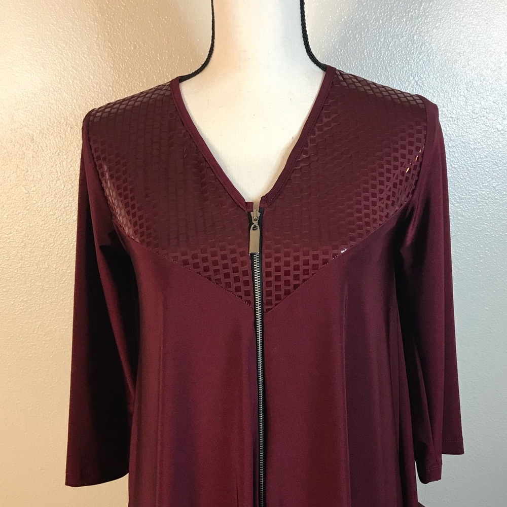 Sol Dione burgundy tunic